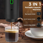 Cafetera Portátil 3 en 1  Cápsulas