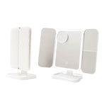 Espejo de Maquillaje Tríptico Recargable con Aumento y Luz LED Miled InnovaGoods