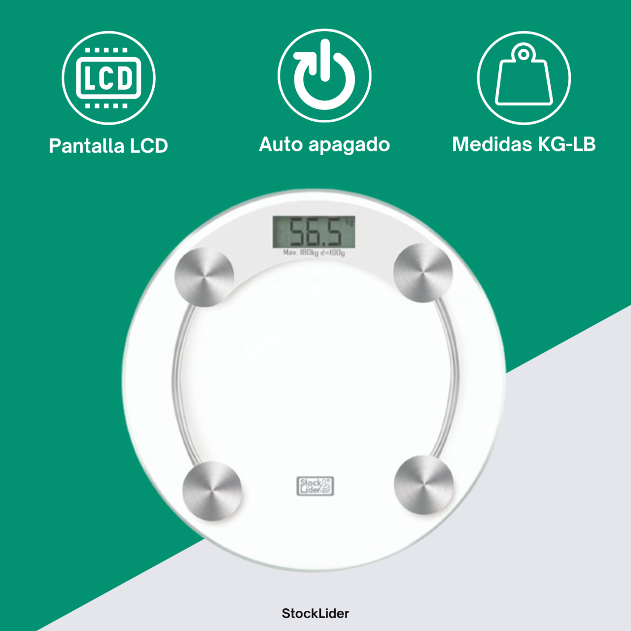 Báscula digital redonda