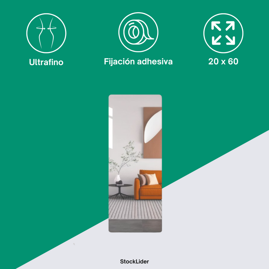 Espejo adhesivo flexible