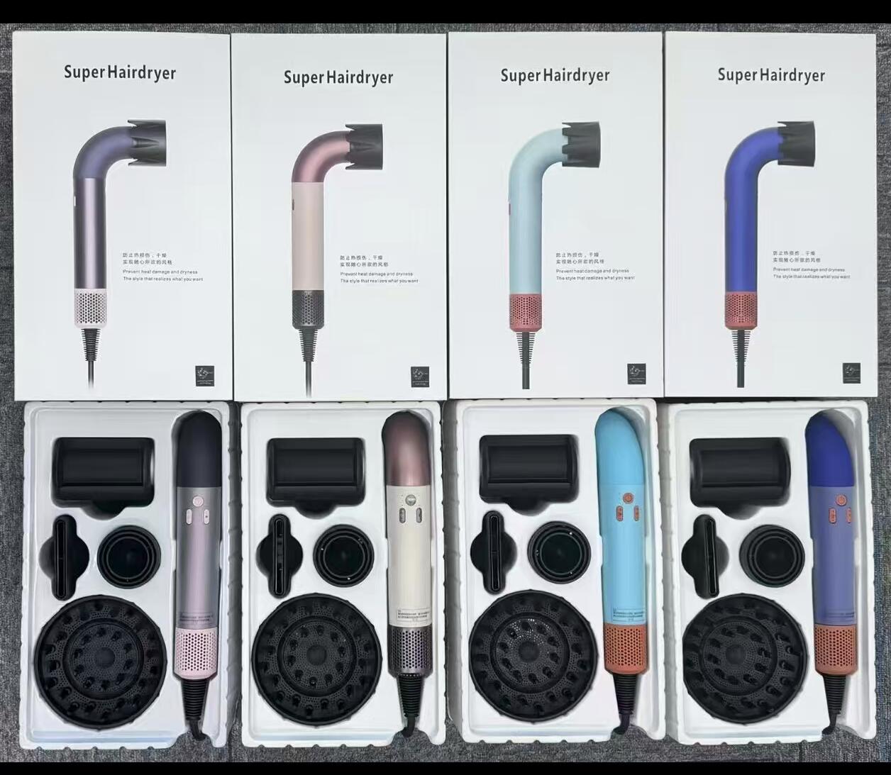 Súper Secador de Pelo Profesional con 4 Cabezales – Potencia y Estilo de Salón en Casa