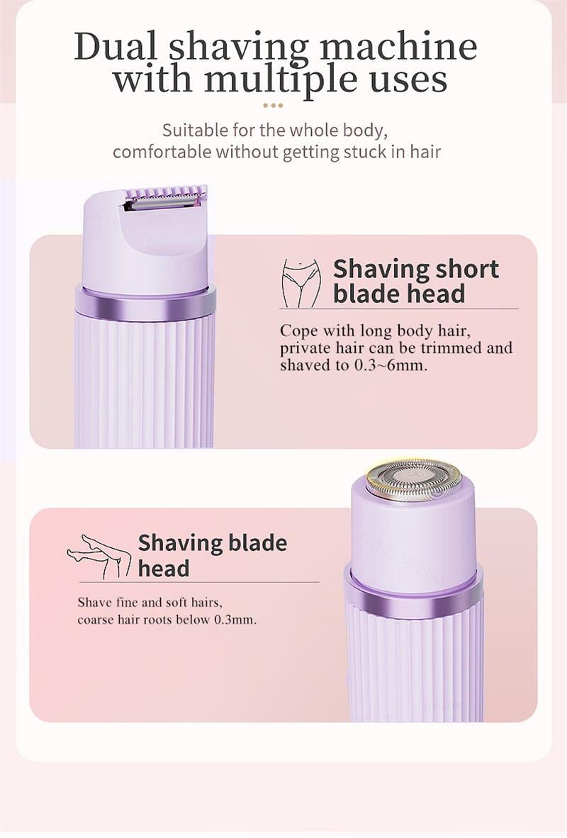 Depiladora portátil con doble cabezal